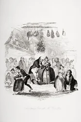 La veille de Noël chez M. Wardle, illustration de 